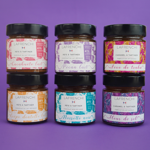 Assortiment de Pâtes à tartiner et Caramels à tartiner