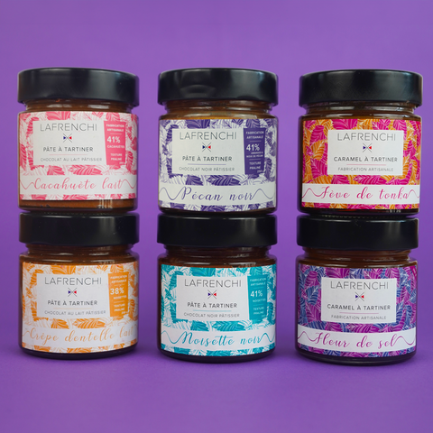 Assortiment de Pâtes à tartiner et Caramels à tartiner