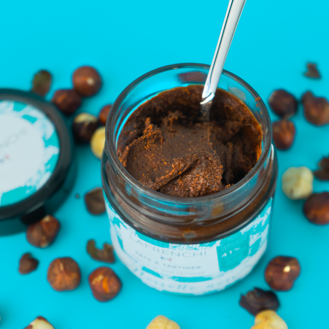 Assortiment de Pâtes à tartiner à la noisette et Caramel fleur de sel