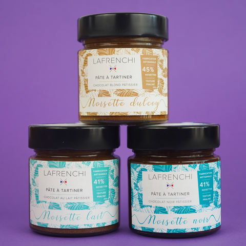 Trio de Pâtes à tartiner à la noisette